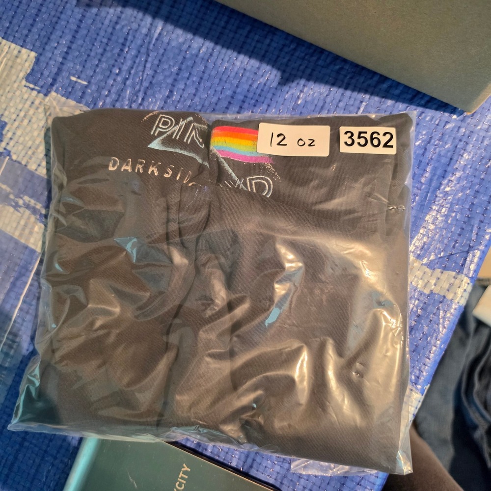 Vintage Pink Floyd Dark Side of the Moon Long Sleeve Shirt Faded Distressed - Picture 9 of 9